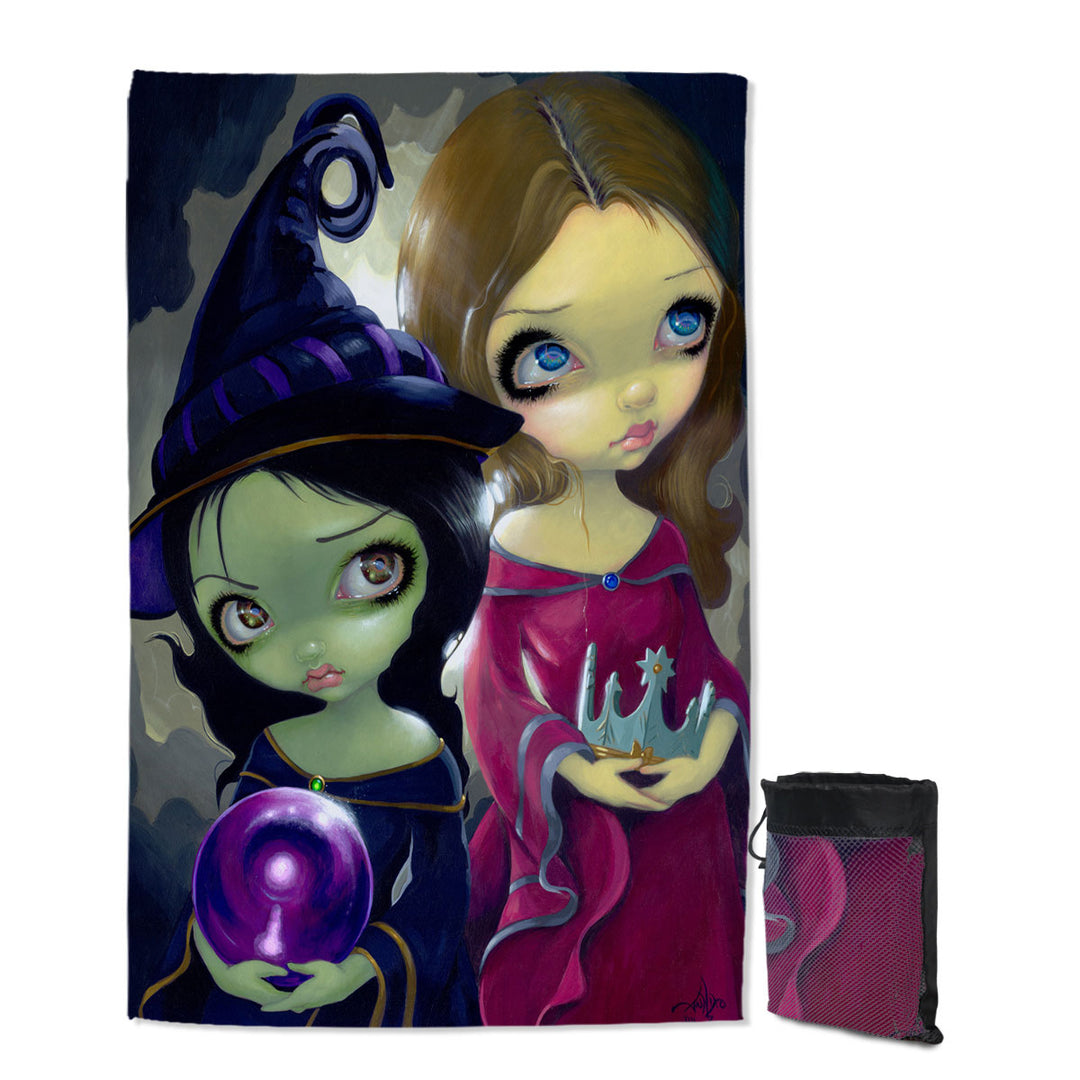 Beautiful Maidens Wicked Witch Beach Towels
