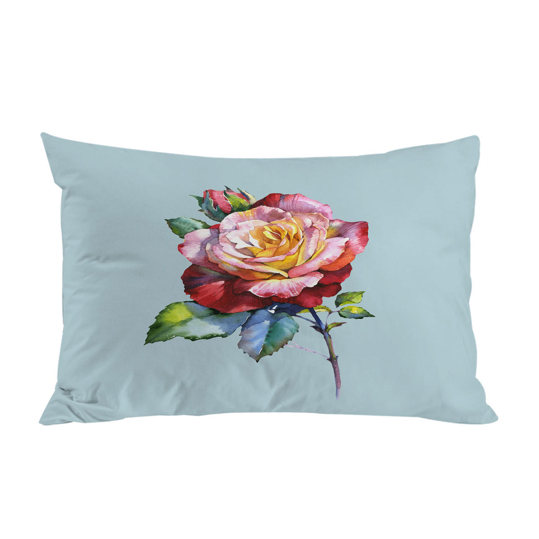 Beautiful Single Rose Painting Pillowcases
