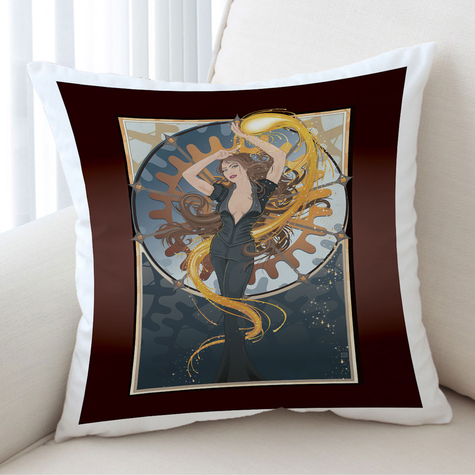 Beautiful Womens Art the Spark Girl Cushions