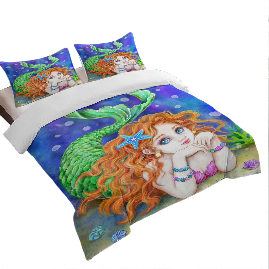 Bed Covers with Girls Room Designs Mermaid Dream