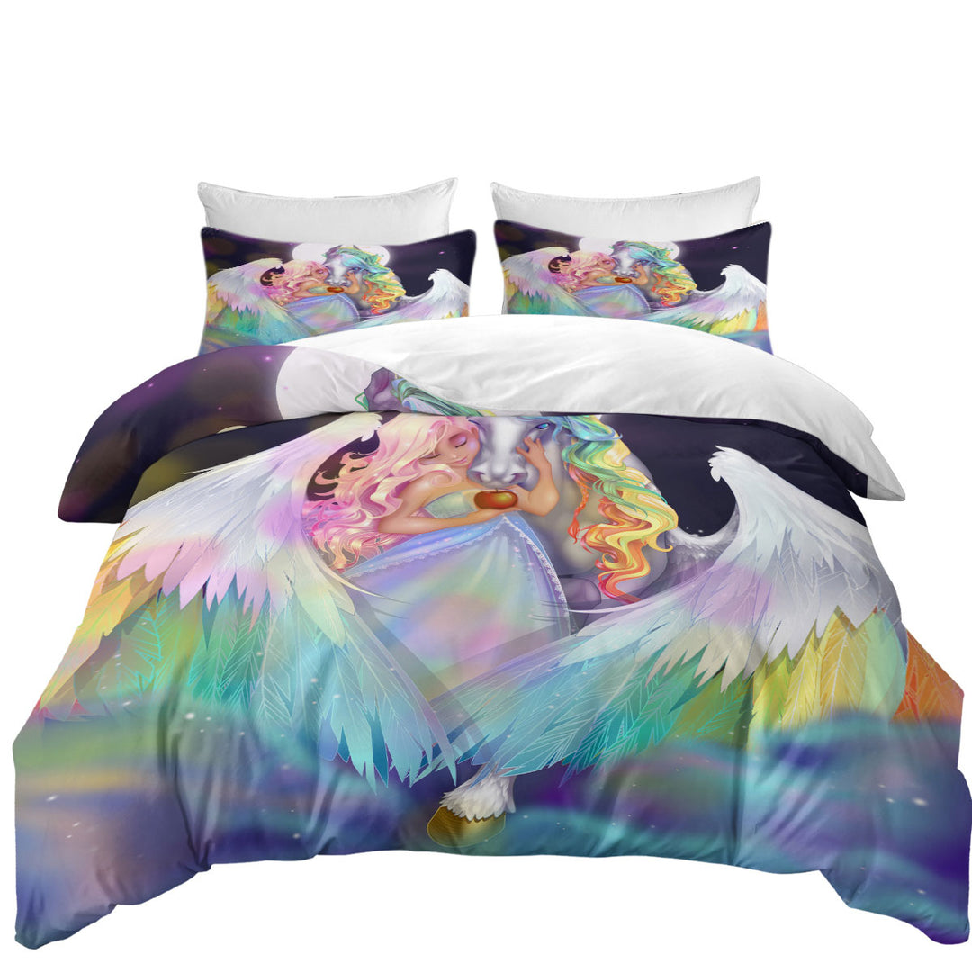 Bed Covers with Rainbows Space Starlight Pegasus and Princess