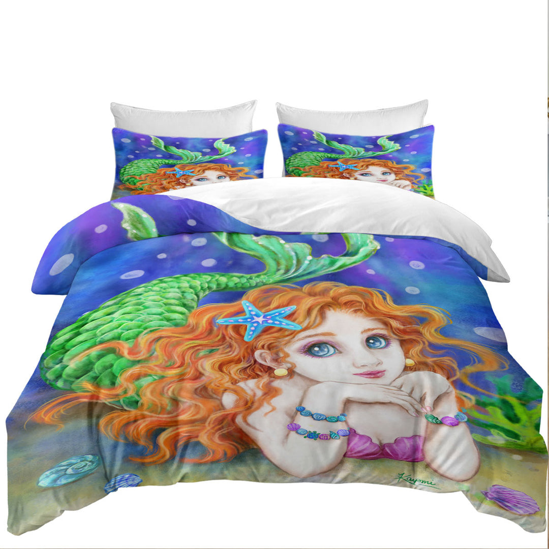Best Duvet Covers with Girls Room Designs Mermaid Dream