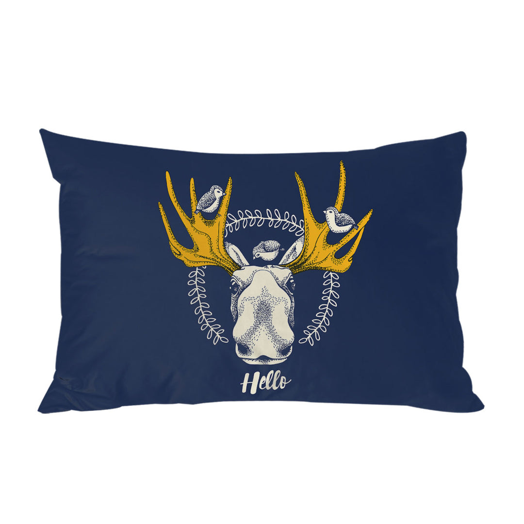 Birds and Moose Pillow Cases