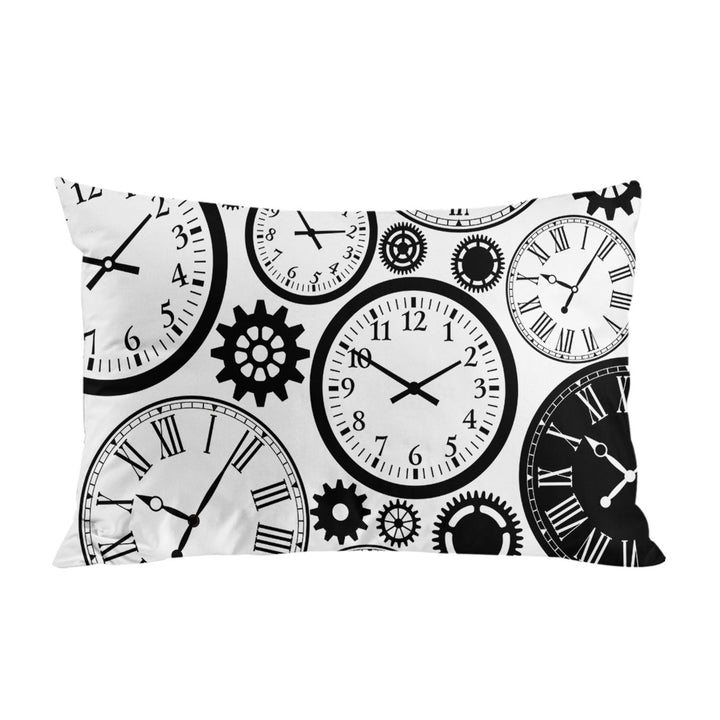 Black and White Clocks Pillowcases