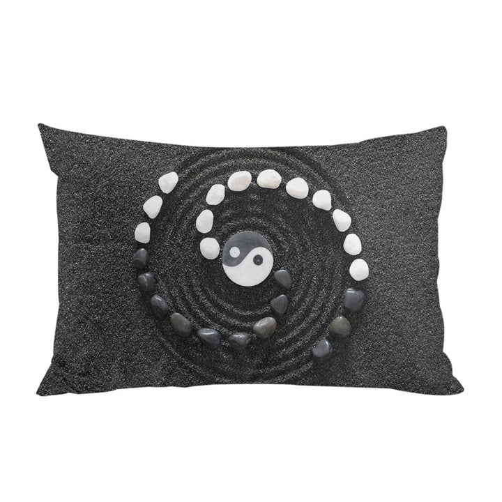 Black and White Stones Yin and Yang Bed Covers