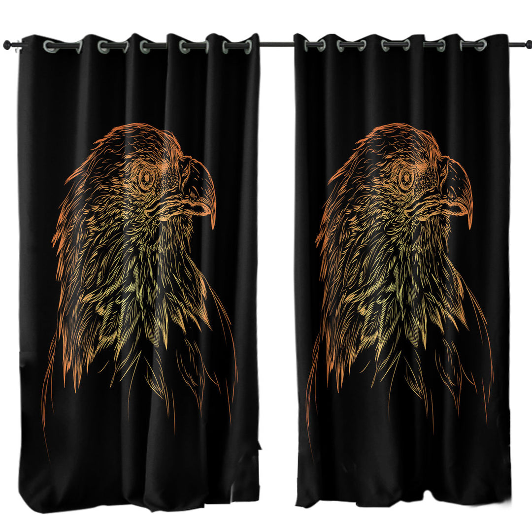 Bronze American Bald Eagle Drapery