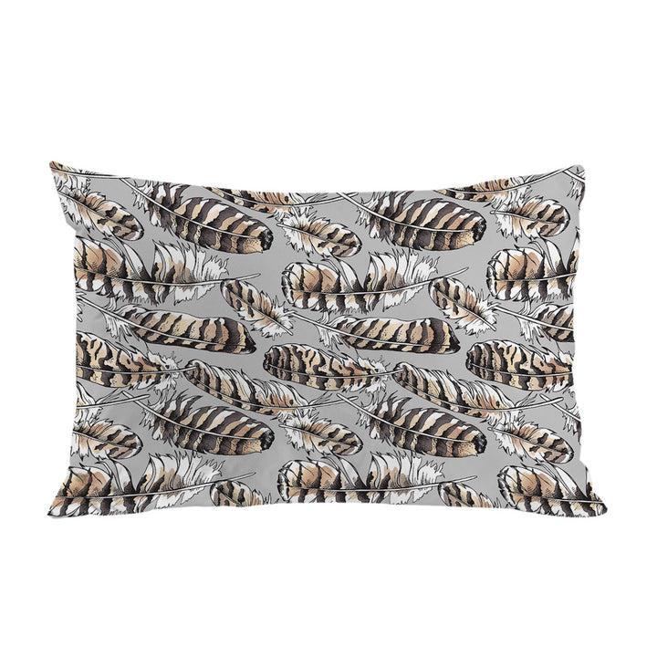 Brownish Feathers Pillowcases