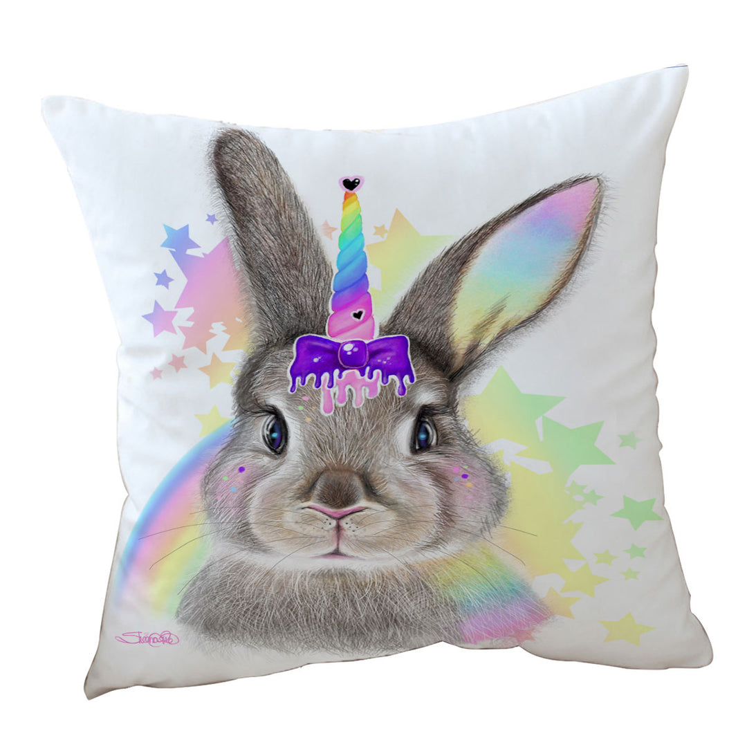 Bunnicorn Cute Children Design Bunny Cushions