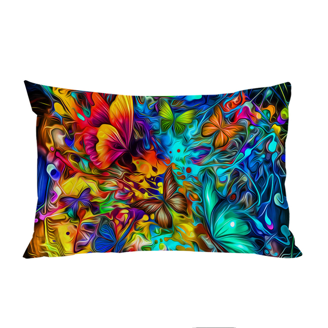 Butterflies Crazy Design Pillowcase