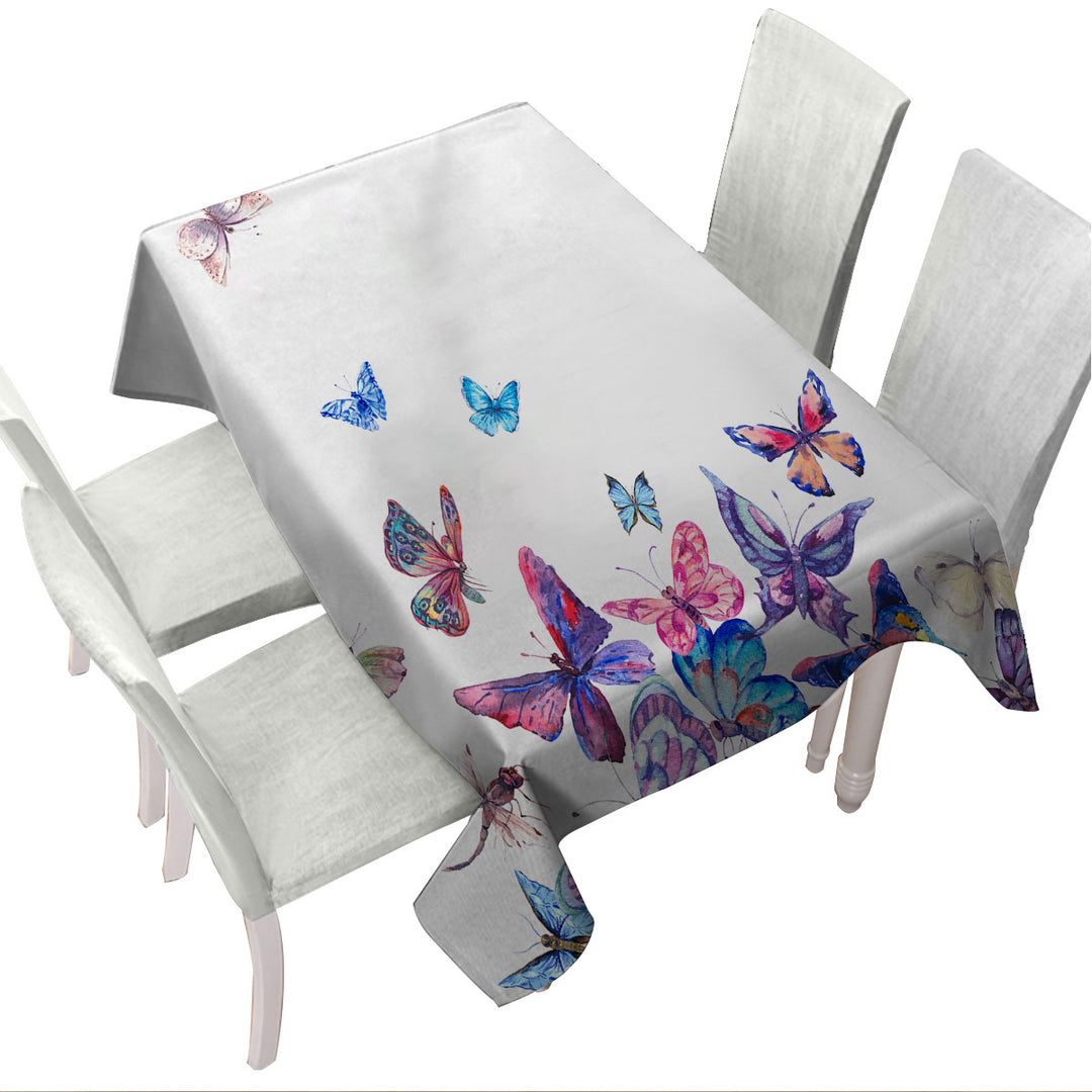 Butterflies Painting Custom table cloth
