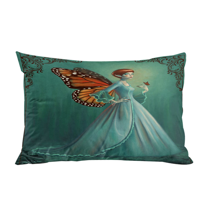Butterfly Elf Woman Cool Fantasy Monarch Pillowcase