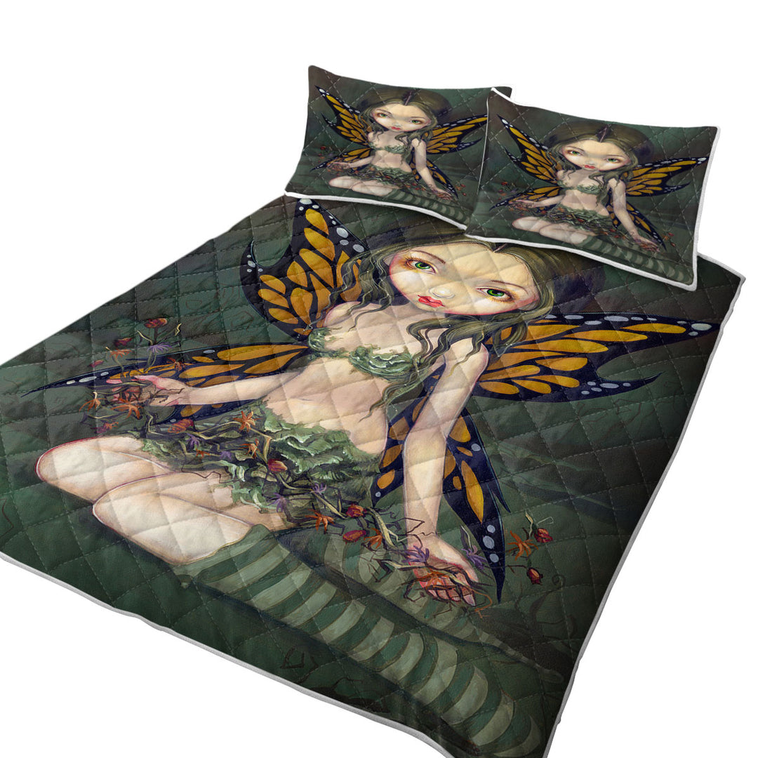 Butterfly Fairy with Dried Flowers Quilts