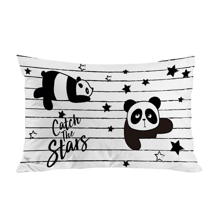 Catch the Stars Cute Panda Pillow Cases
