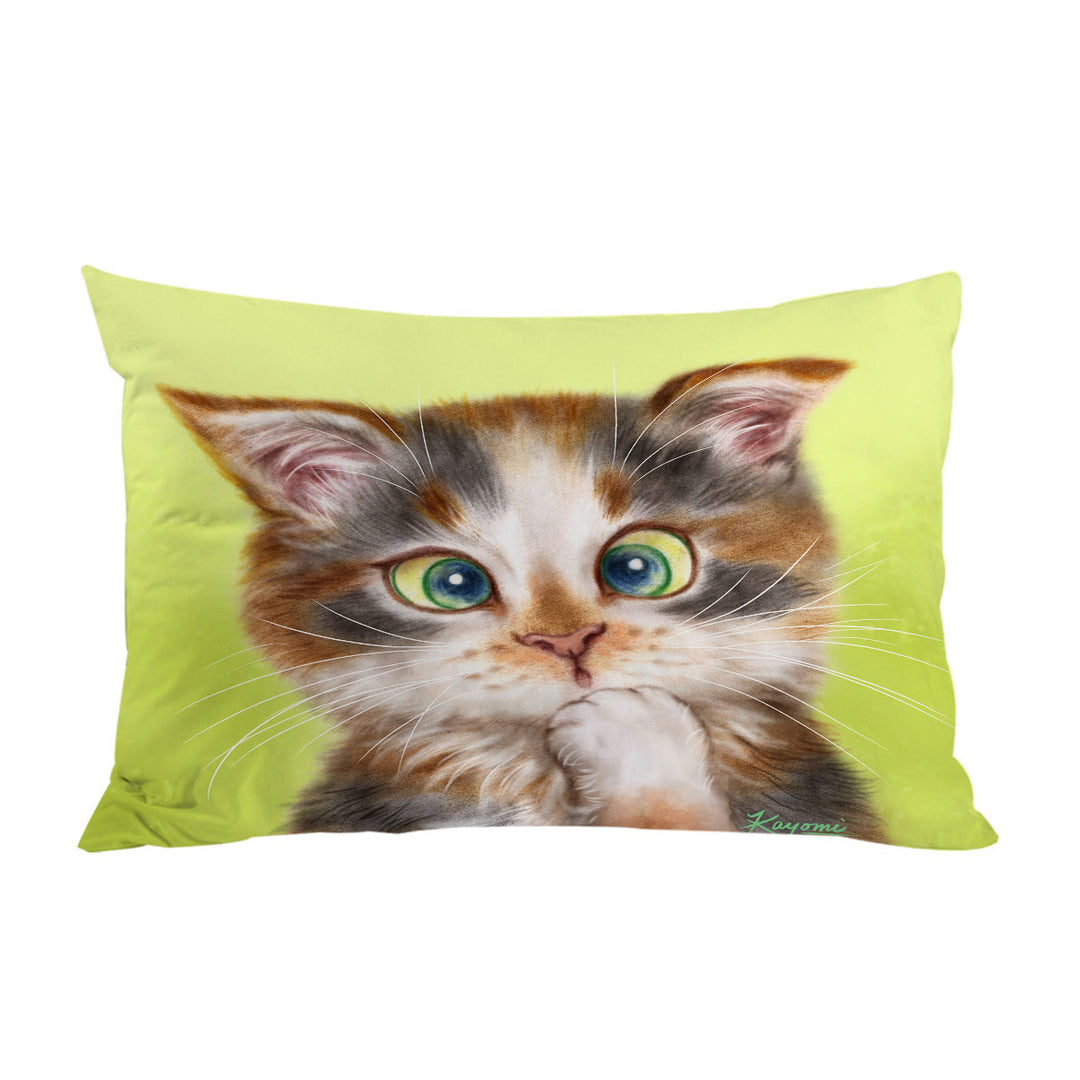 Cats Cute and Funny Faces Sweet Kitten Pillowcase