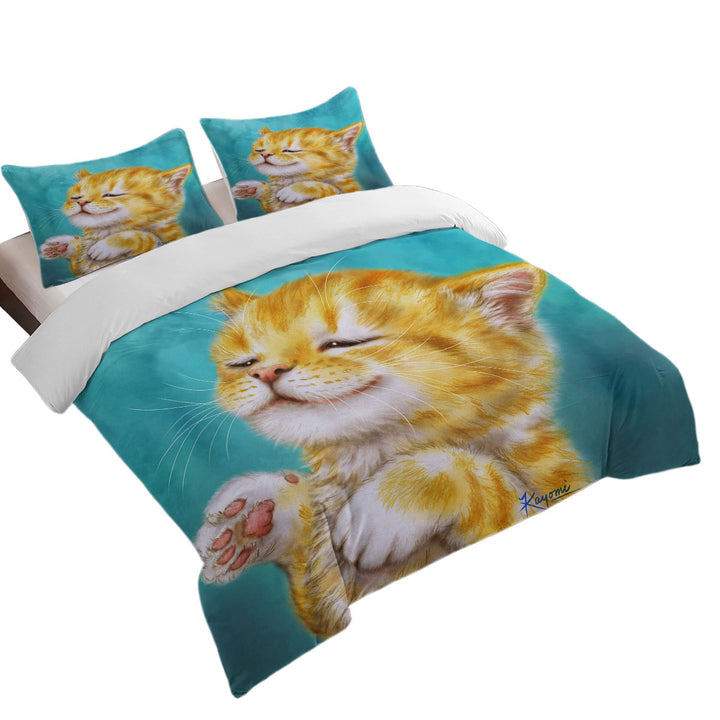 Cats Prints for Kids Chilling Ginger Kitten Donna Covers