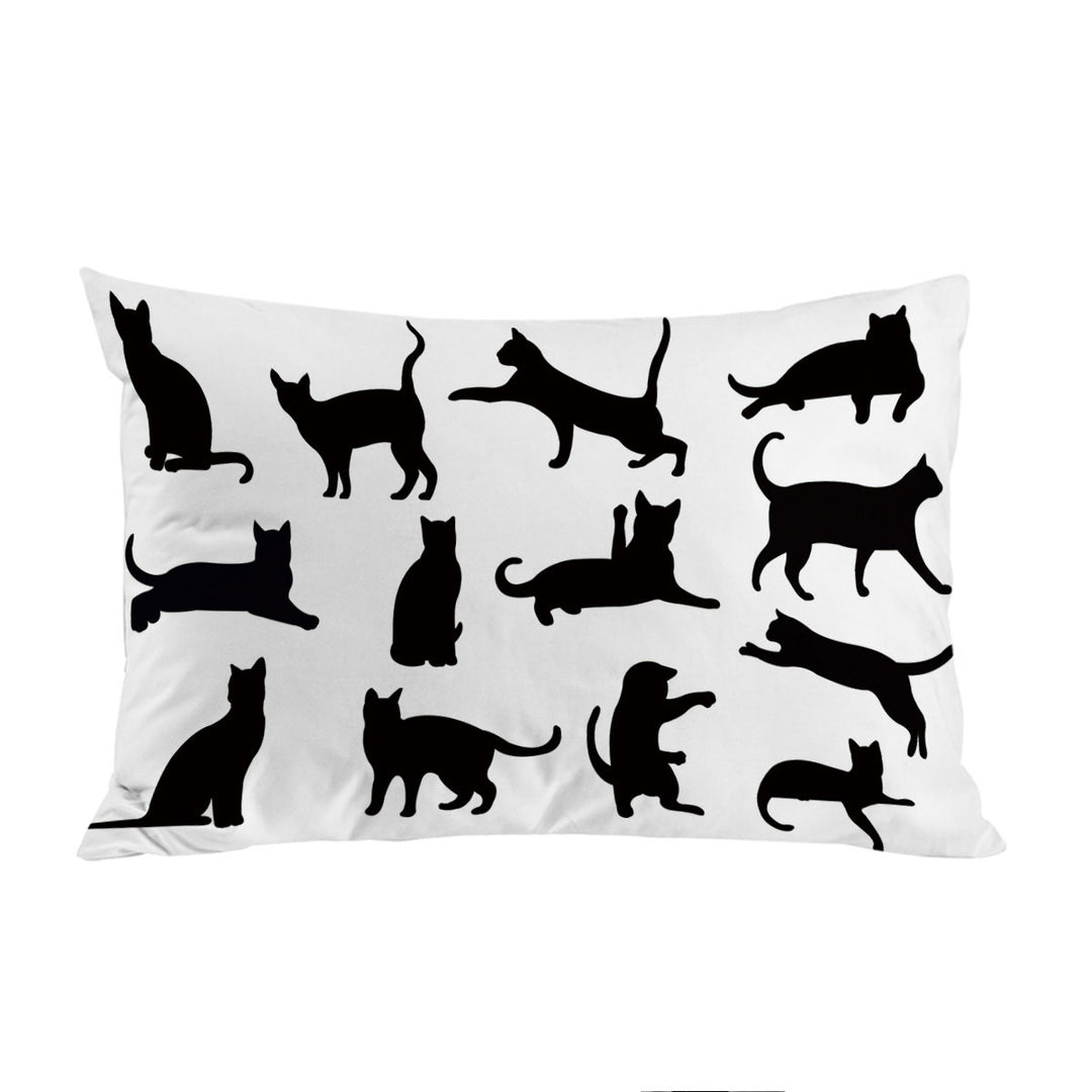 Cats Silhouettes Pillowcase