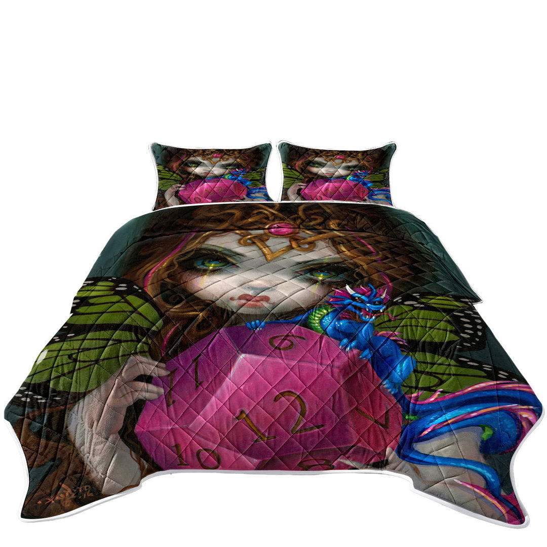 Chasing Dragons 12 Sided Dice Fairy Quilts