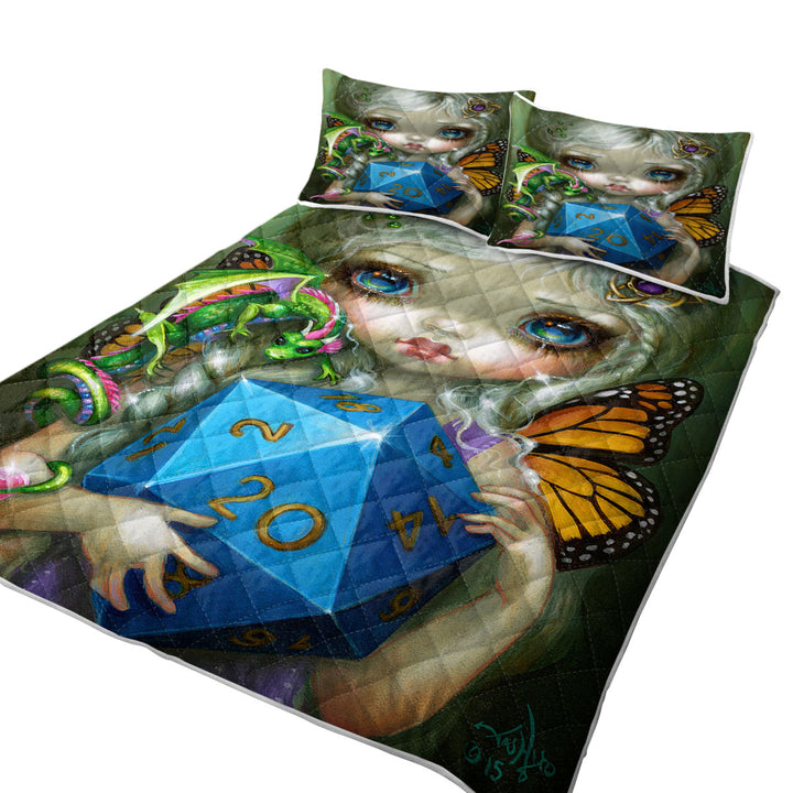 Chasing Dragons 20 Sided Dice Fairy Coverlets