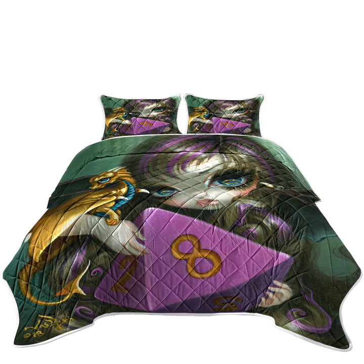 Chasing Dragons 8 Sided Dice Fairy Quilt