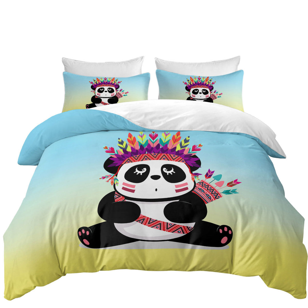 Chief Panda Comforter Cover