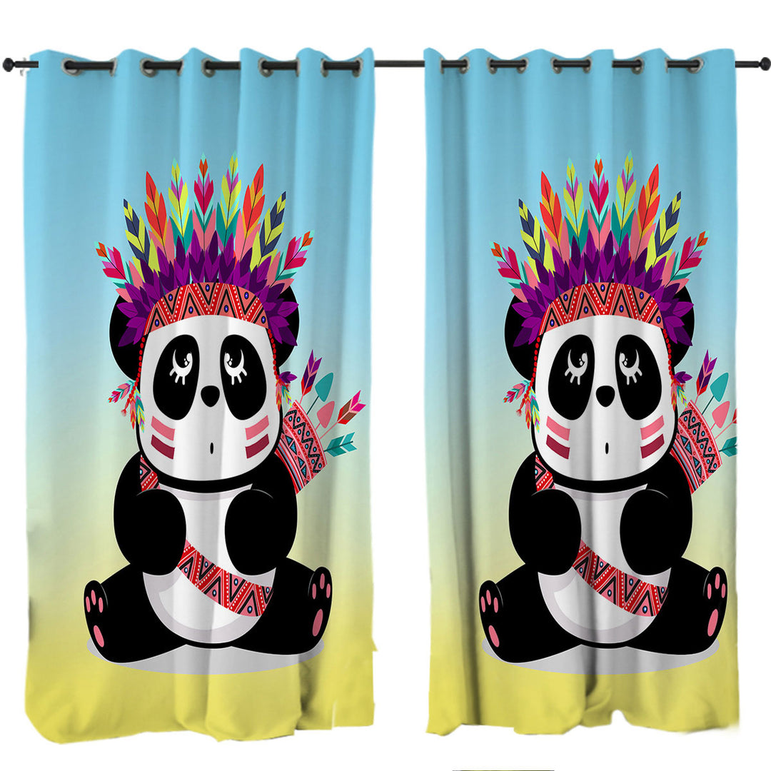 Chief Panda Curtains for Bedroom