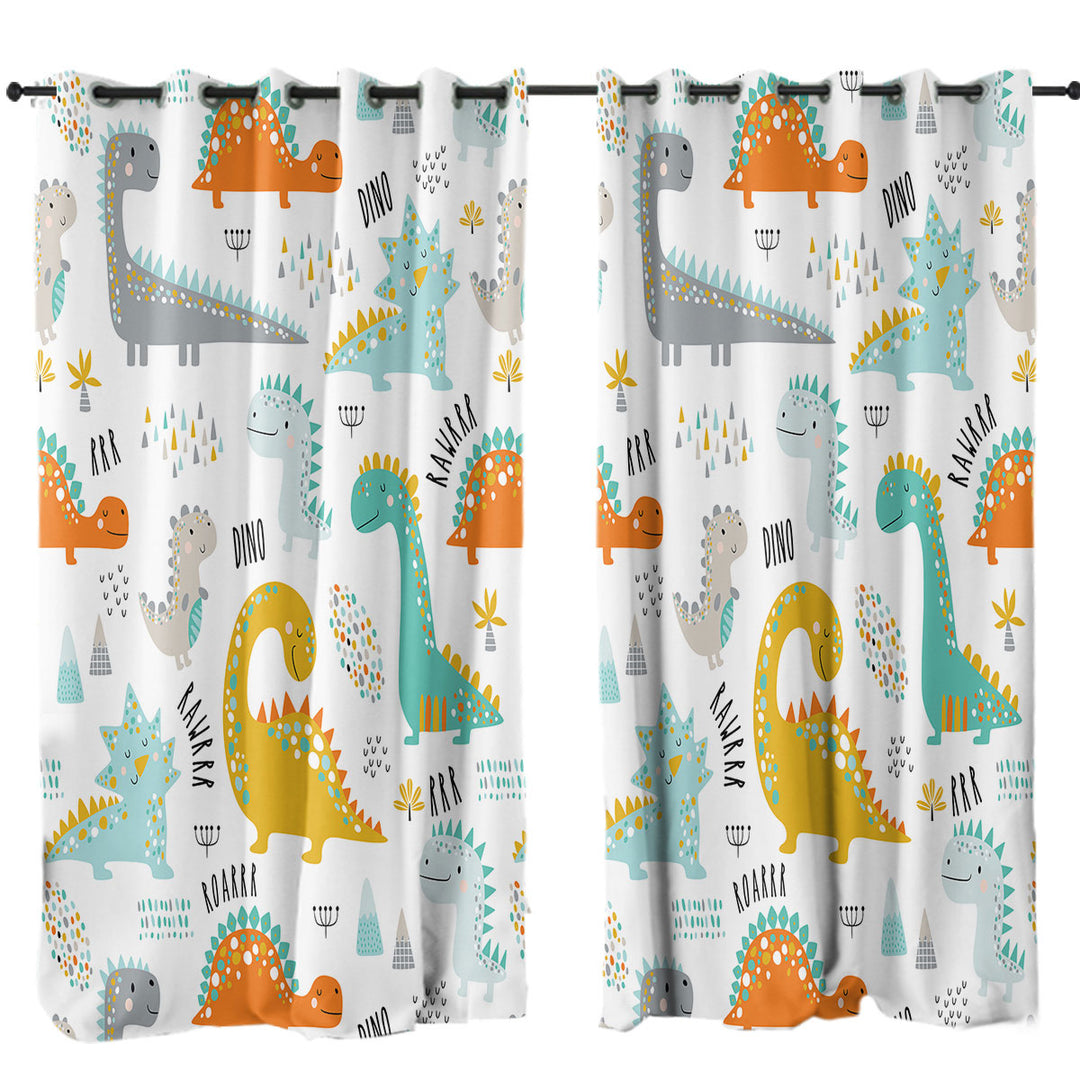 Children Cartoon Dinosaurs Curtains