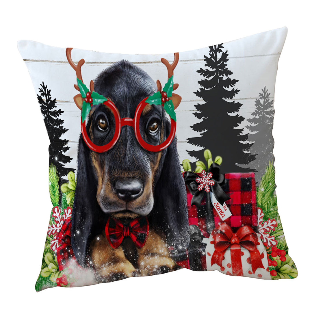 Christmas Cutie Dachshund Cushion Cover