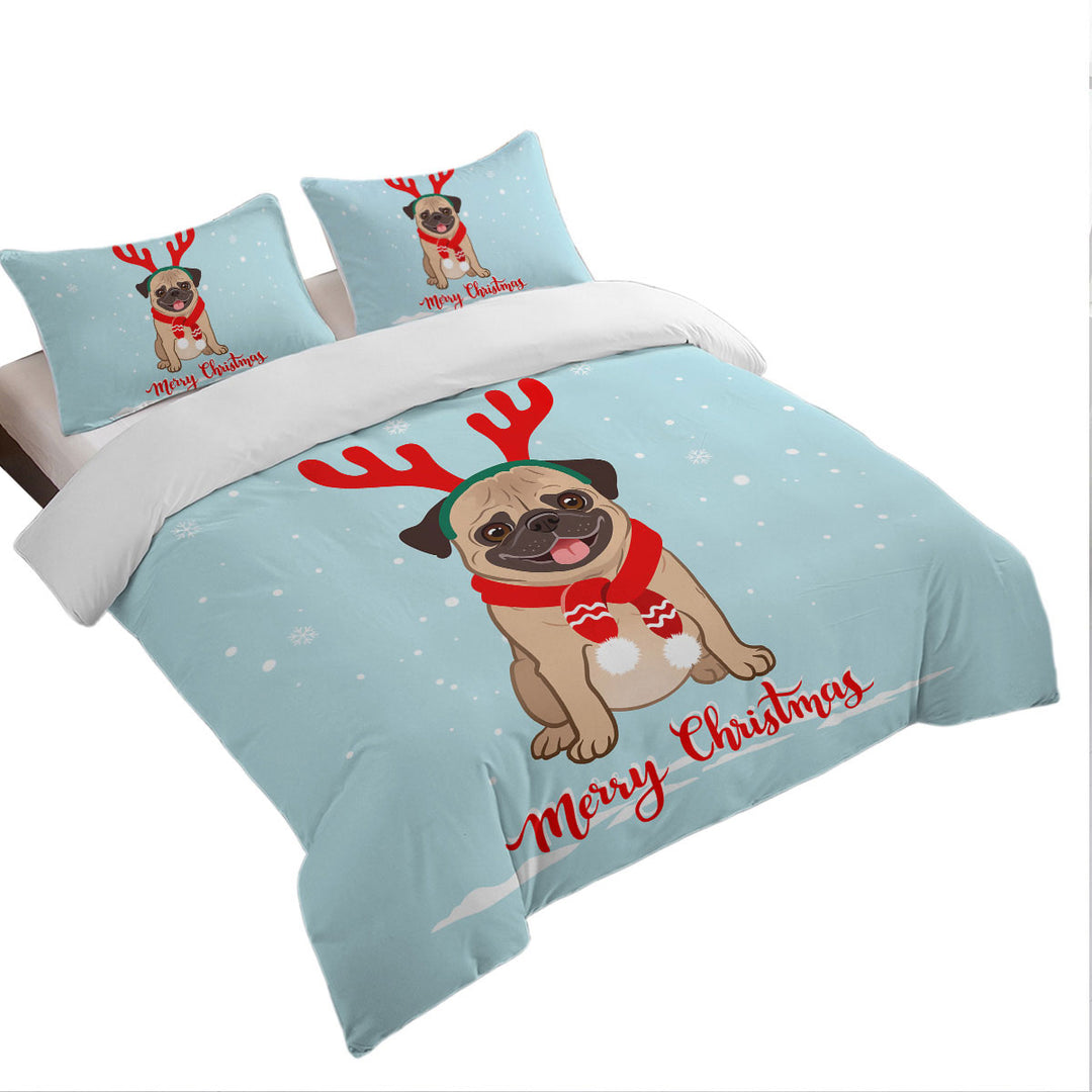 Christmas Pug Best Duvet Covers