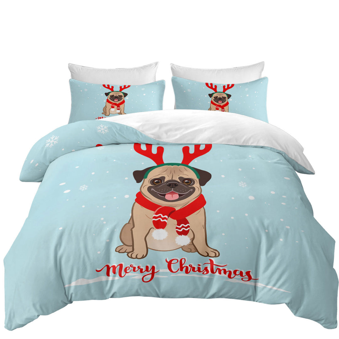 Christmas Pug Daybed Covers Sets