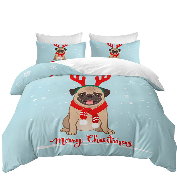 Christmas Pug Daybed Covers Sets