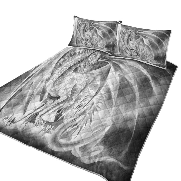 Coldfire Dragon Drawing Cool Fantasy Art Coverlets