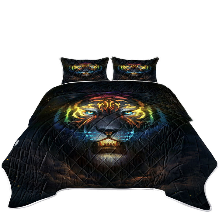 Color Soul Night Sky Colorful Tiger Quilts