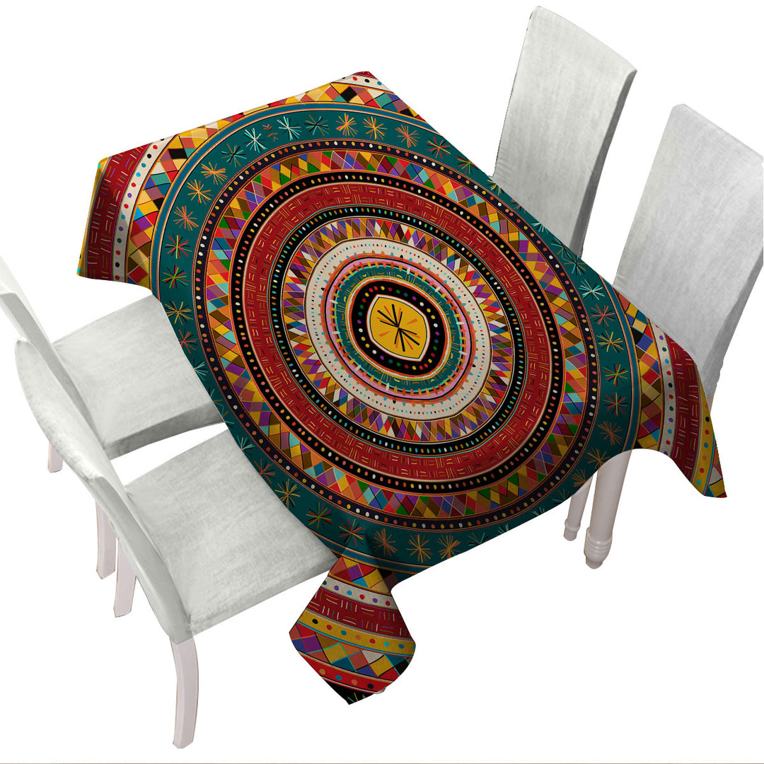 Colorful African Design Tablecloths