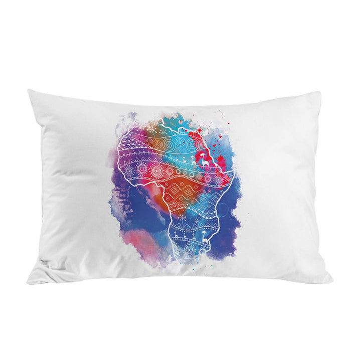 Colorful Color Stain Africa Pillowcase