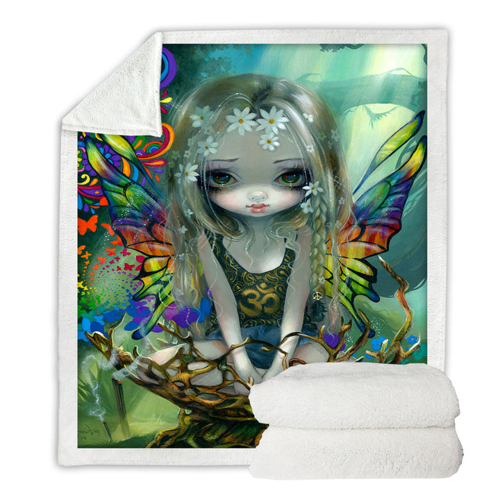 Colorful Decorative Blankets Paisley a Sweet Little Hippie Fairy