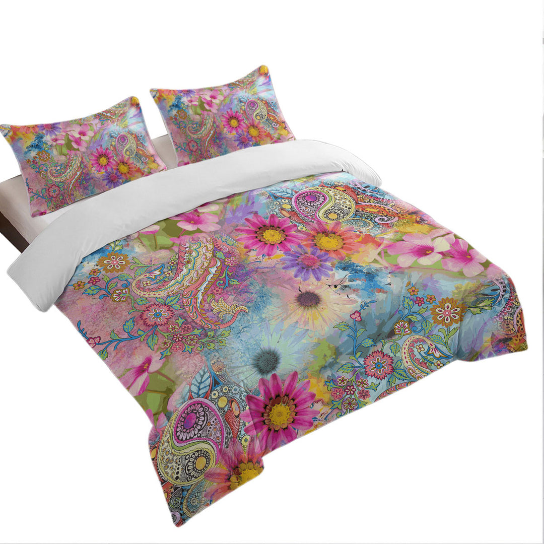 Colorful Floral Riot Duvet Cover