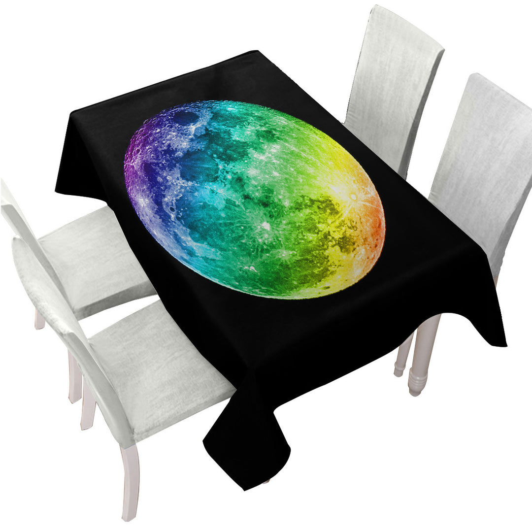 Colorful Moon Custom tablecloths