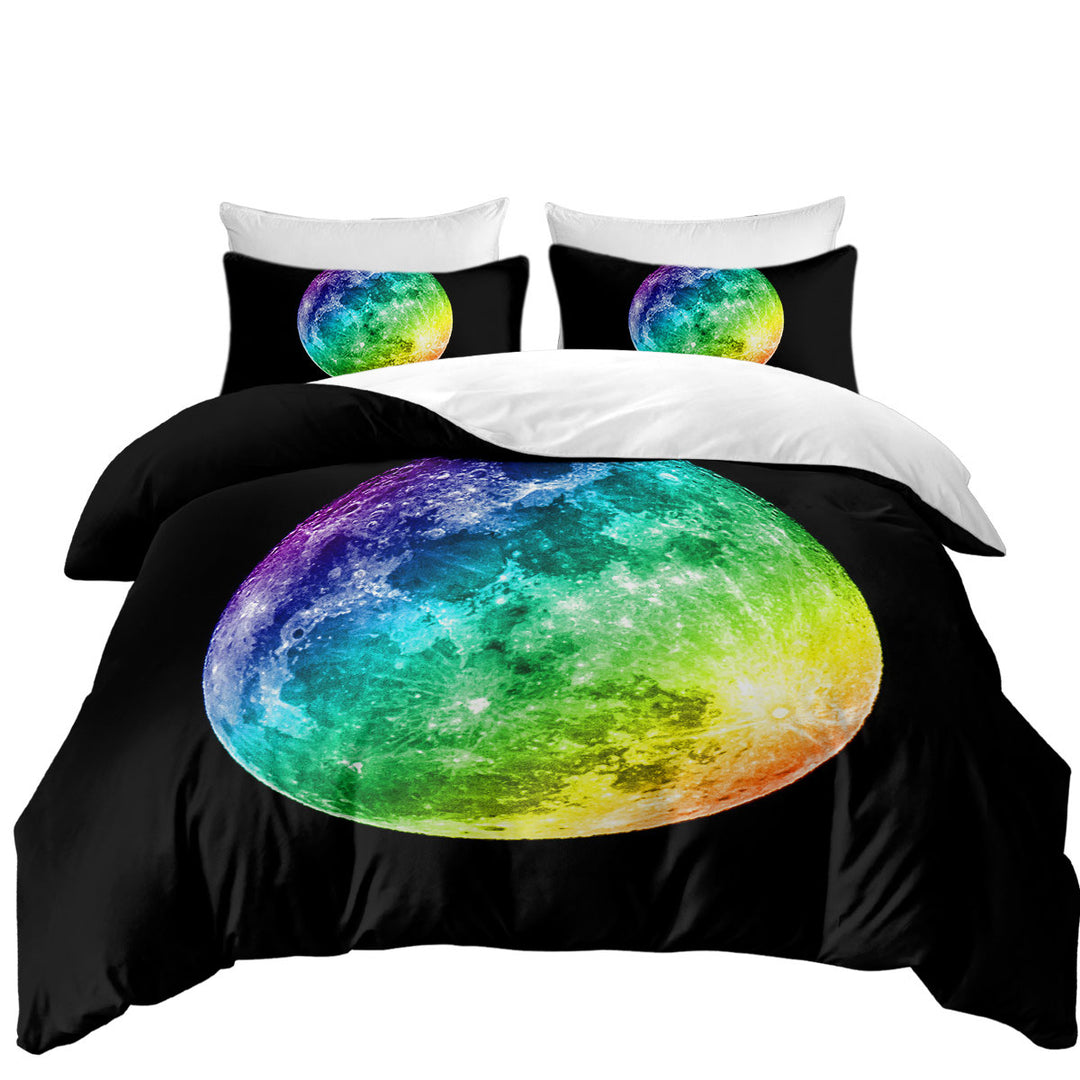 Colorful Moon Duvet Cover Queen