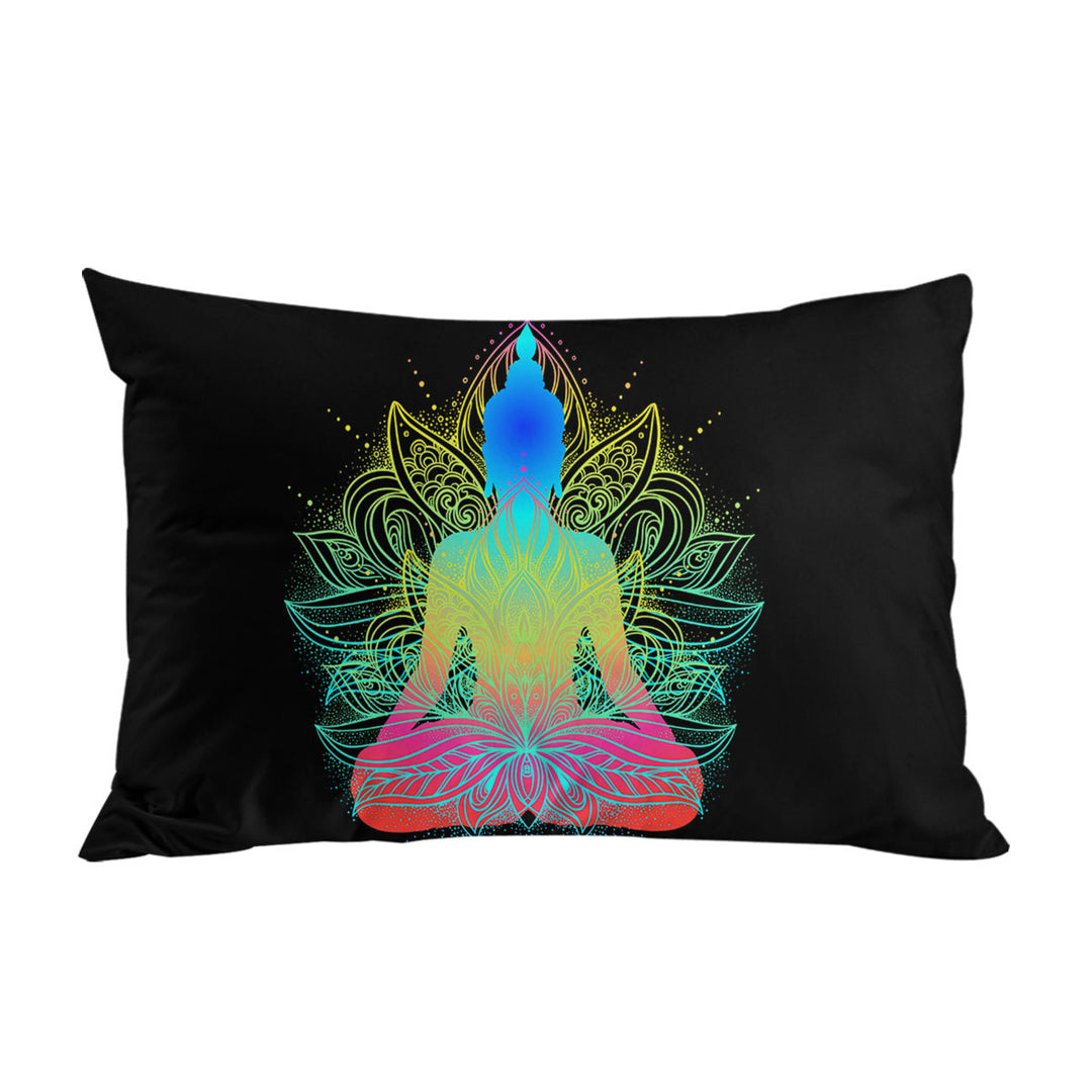 Colorful Oriental Buddha Pillowcase