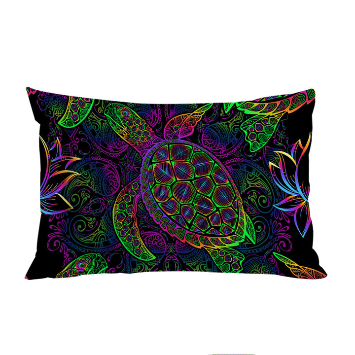 Colorful Oriental Turtle Pillowcase