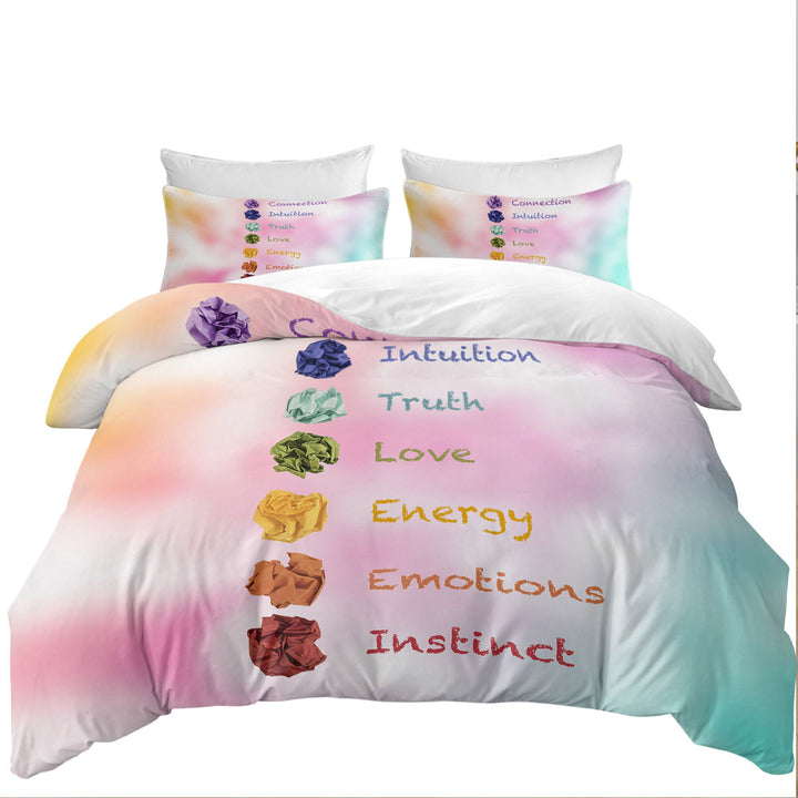 Colors Features Duvet Cover Queen