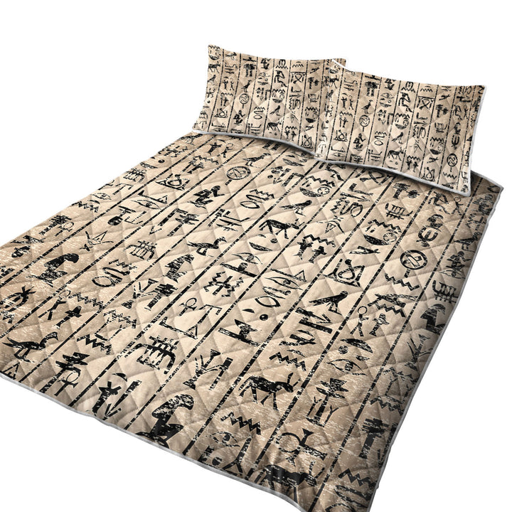 Cool Ancient Symbols Coverlet
