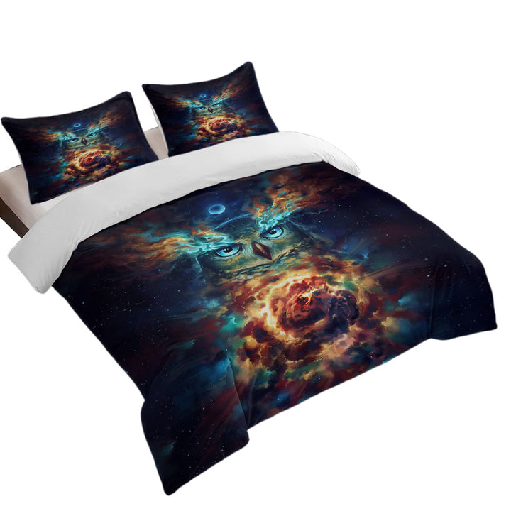 Cool Art Aurowla Space Owl Duvet Covers
