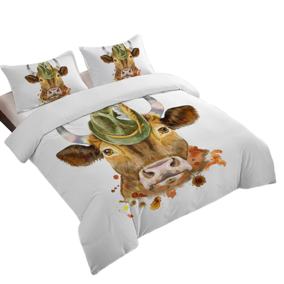 Cool Bavarian Cow Best Duvet Covers
