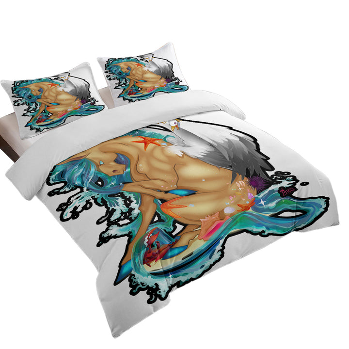 Cool Beach Ocean Rudicorn Duvet Cover sale