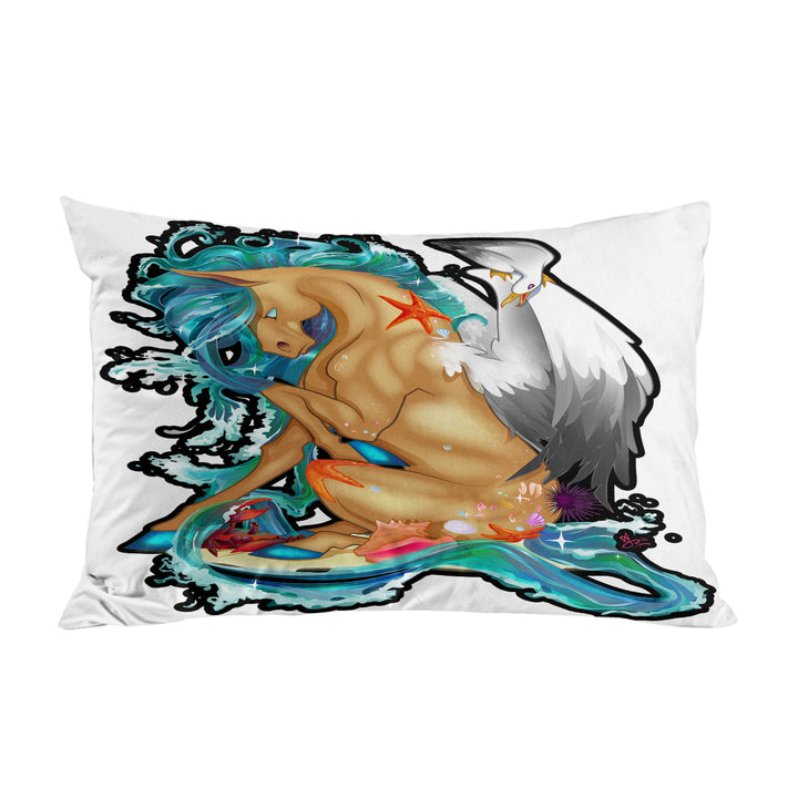 Cool Beach Ocean Rudicorn Pillow Cases