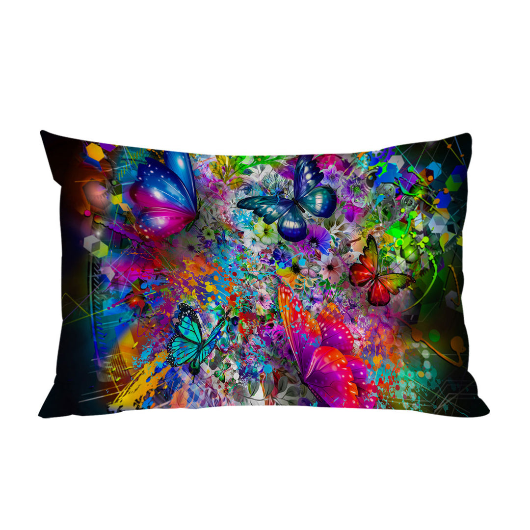 Cool Butterflies and Flowers Craziness Pillow Cases