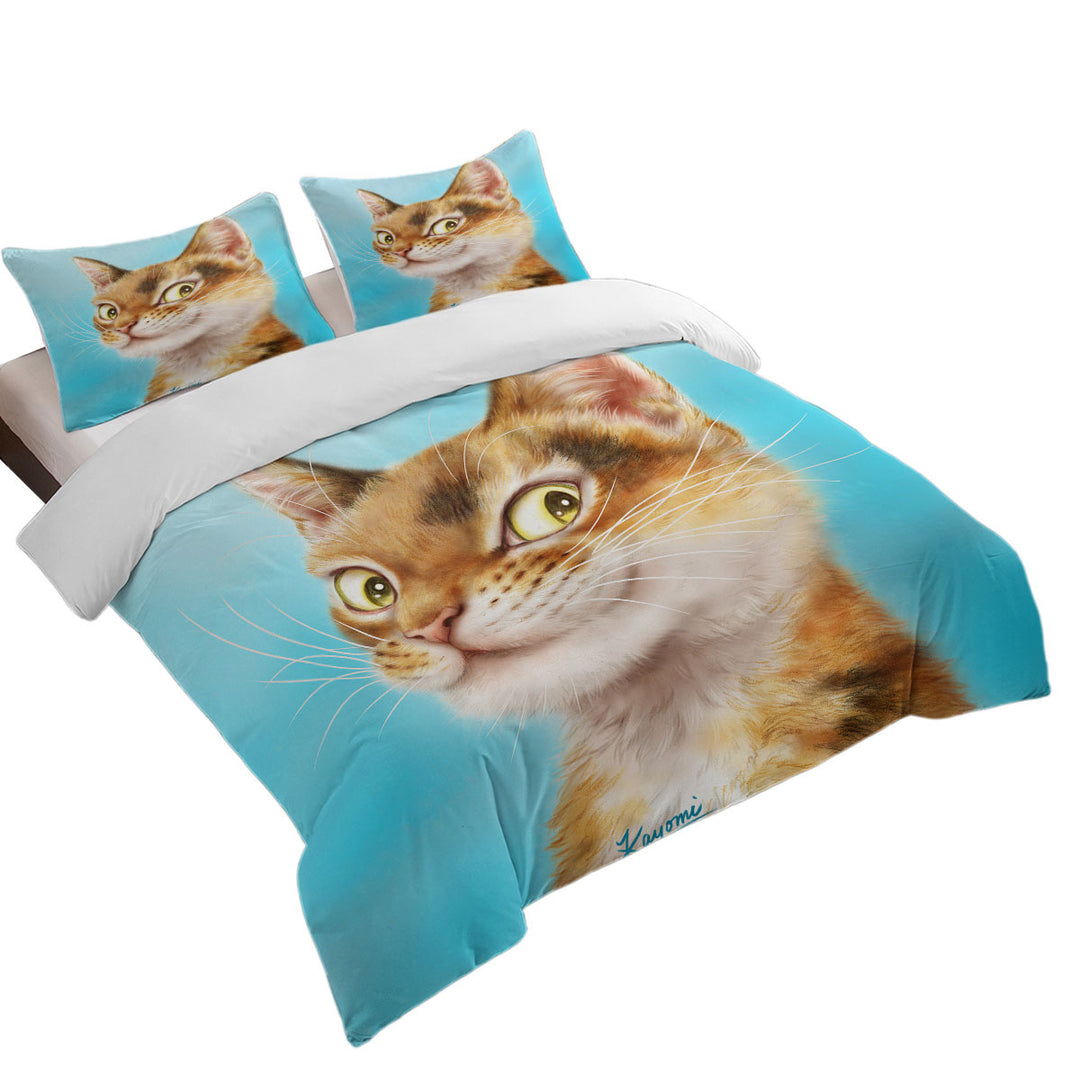 Cool Cats Drawings Flirtatious Ginger Kitty Daybed Covers Sets