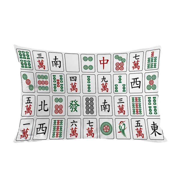 Cool Chinese Mahjong Tiles Pillowcases