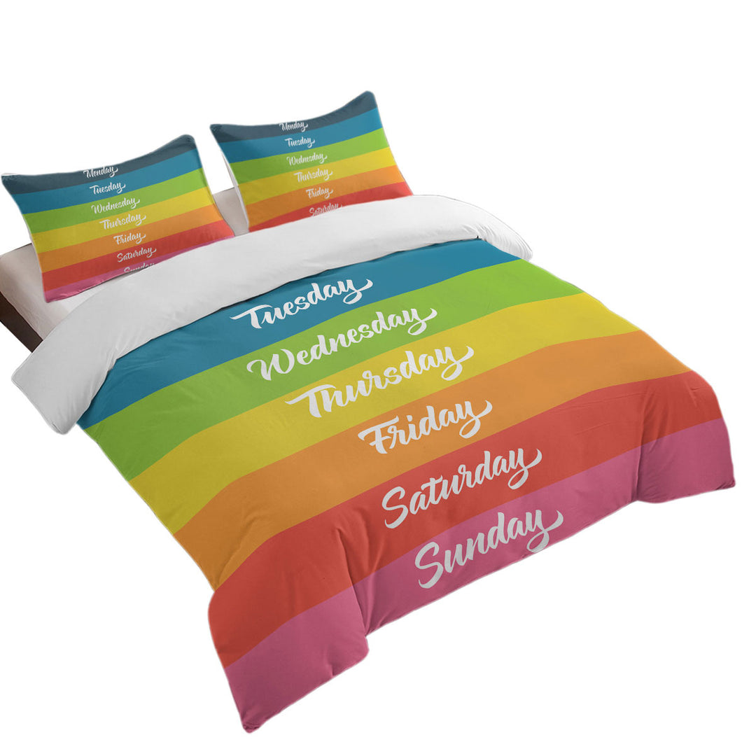 Cool Days of the Week Rainbow Flag Donna Covers